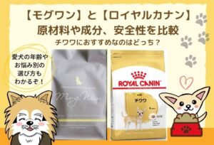モグワンとロイヤルカナンを比較!人気のドッグフードの違いを検証してみました