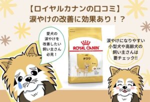 ロイヤルカナンで涙やけの改善は難しい!愛犬の悩みにより効果的なドッグフードを紹介します