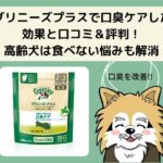 グリニーズプラスで愛犬の口臭ケアした効果と口コミ&評判!高齢犬は食べない悩みも解消
